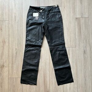 Vintage Versace Jeans Couture Leather Low-Rise Pants